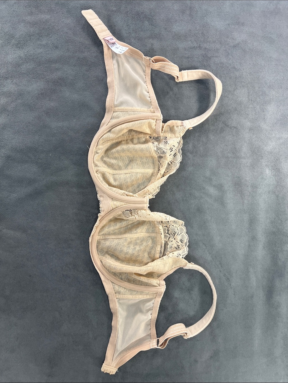 Panache Beige Lace Full-Cup Underwire Envy Bra 36FF - Picture 6 of 10